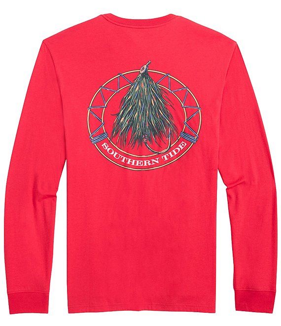 ST Fly Tree LS T-Shirt Crab Red