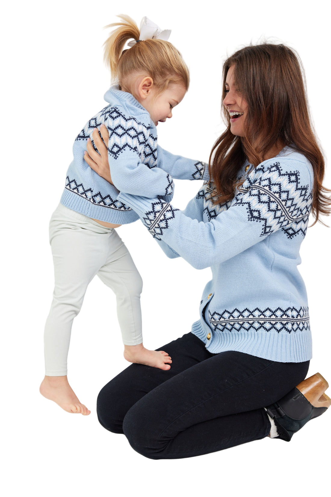 Youth Periwinkle Fair Isle Sweater