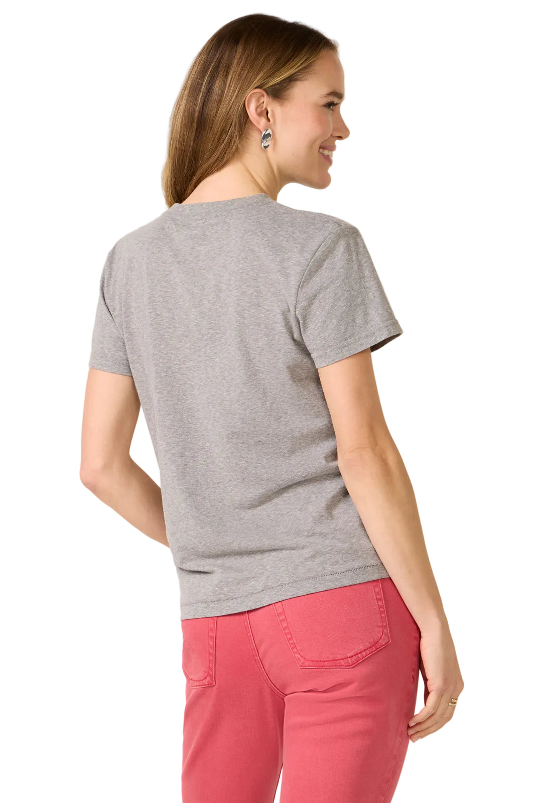Ws Favorite Daughter Heart Tee Heather Grey