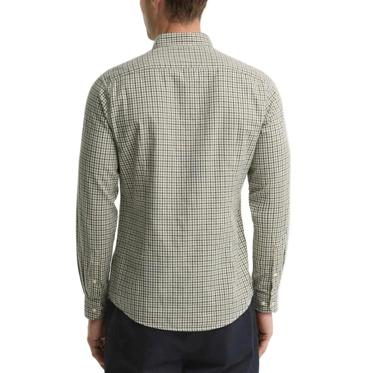 Padshaw Gingham Tailored Shirt Olive
