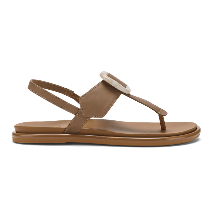 Ws La'i T-Bar Sandal Tan/Tan