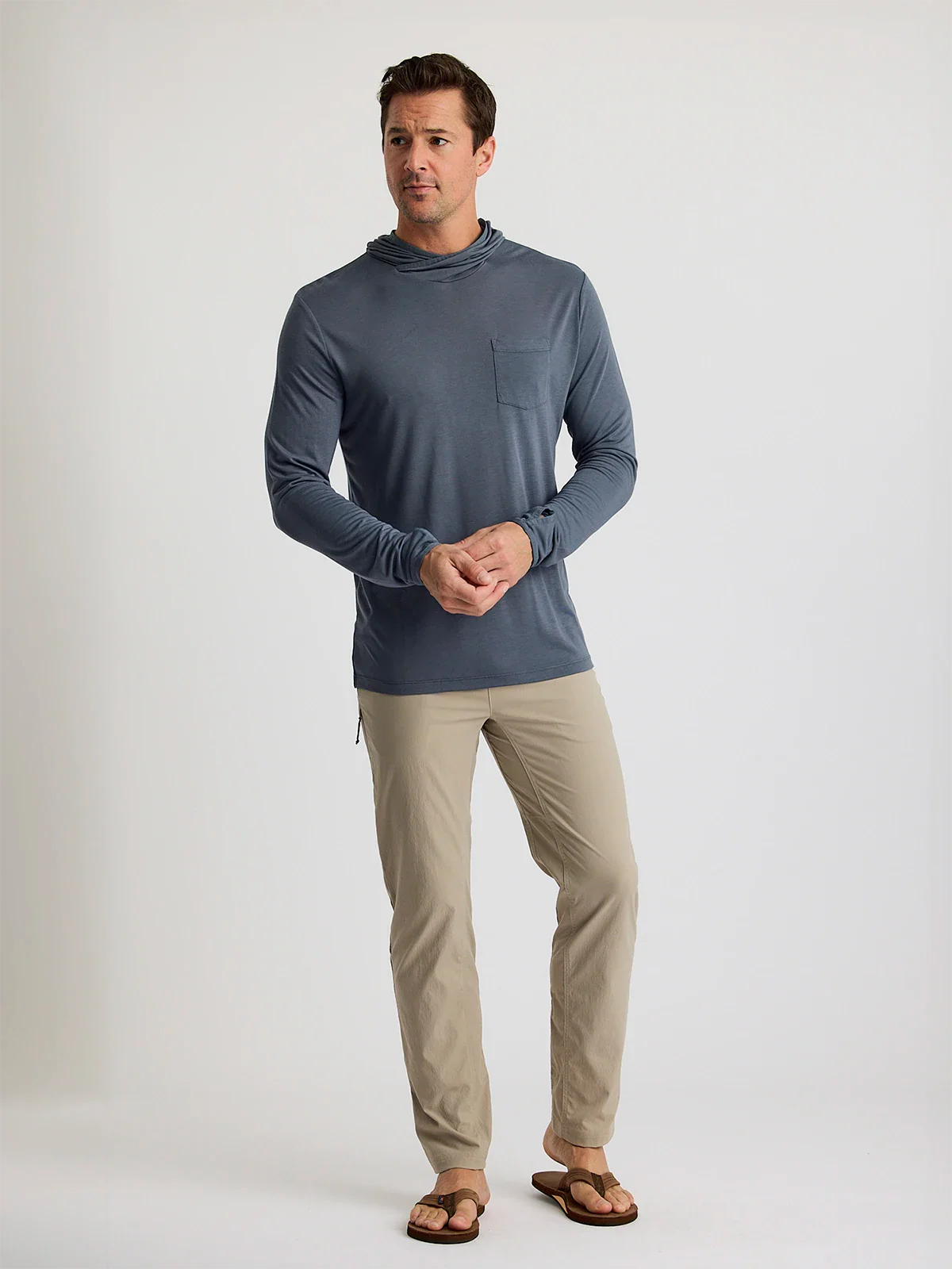 Bamboo Lightweight Hoodie Storm Cloud