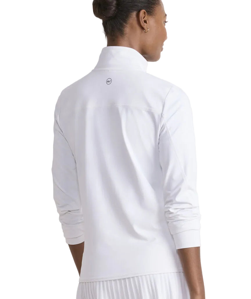 Ws Perf Sankaty Full-Zip Shep Shirt White