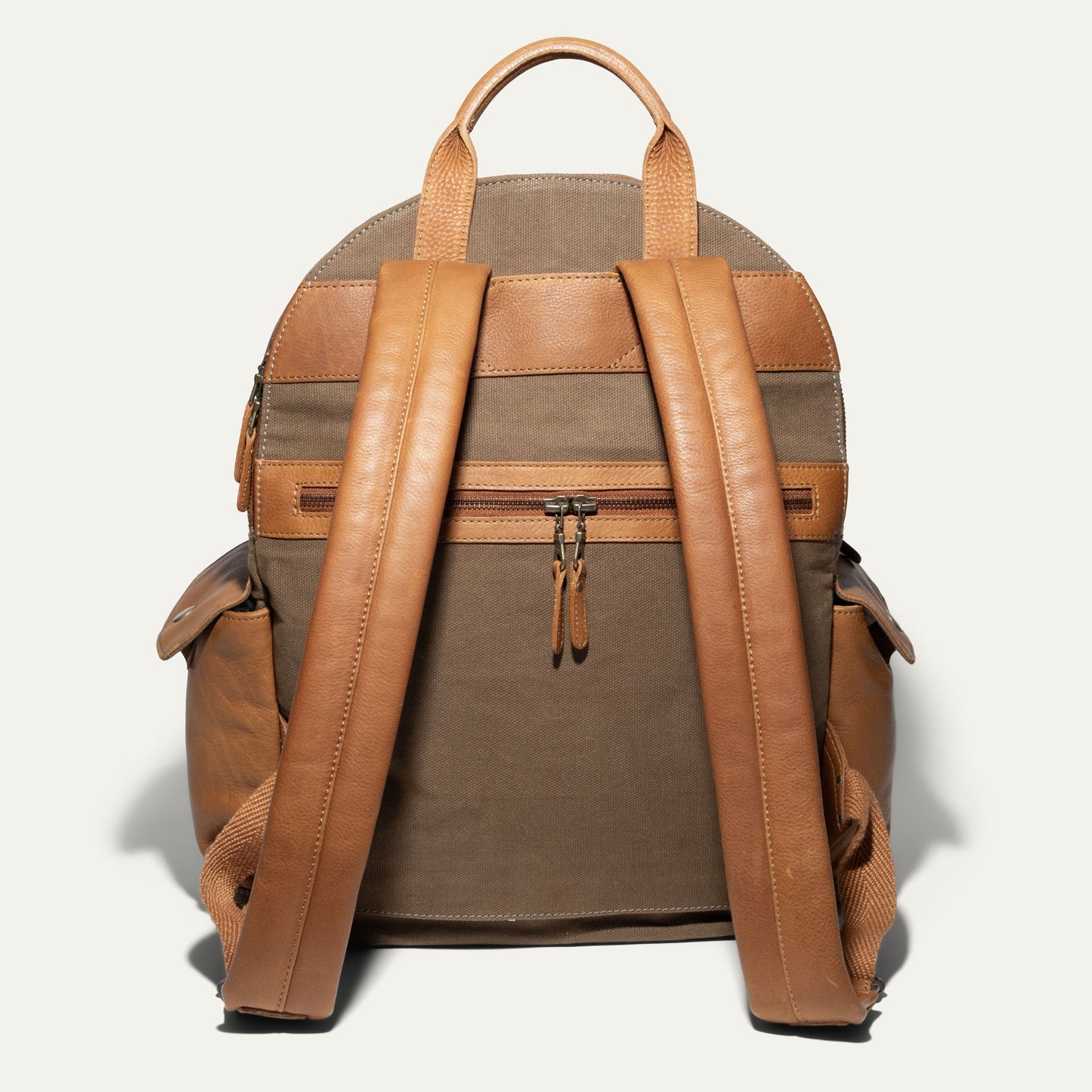 Canvas & Leather Backpack Tobacco/Tan