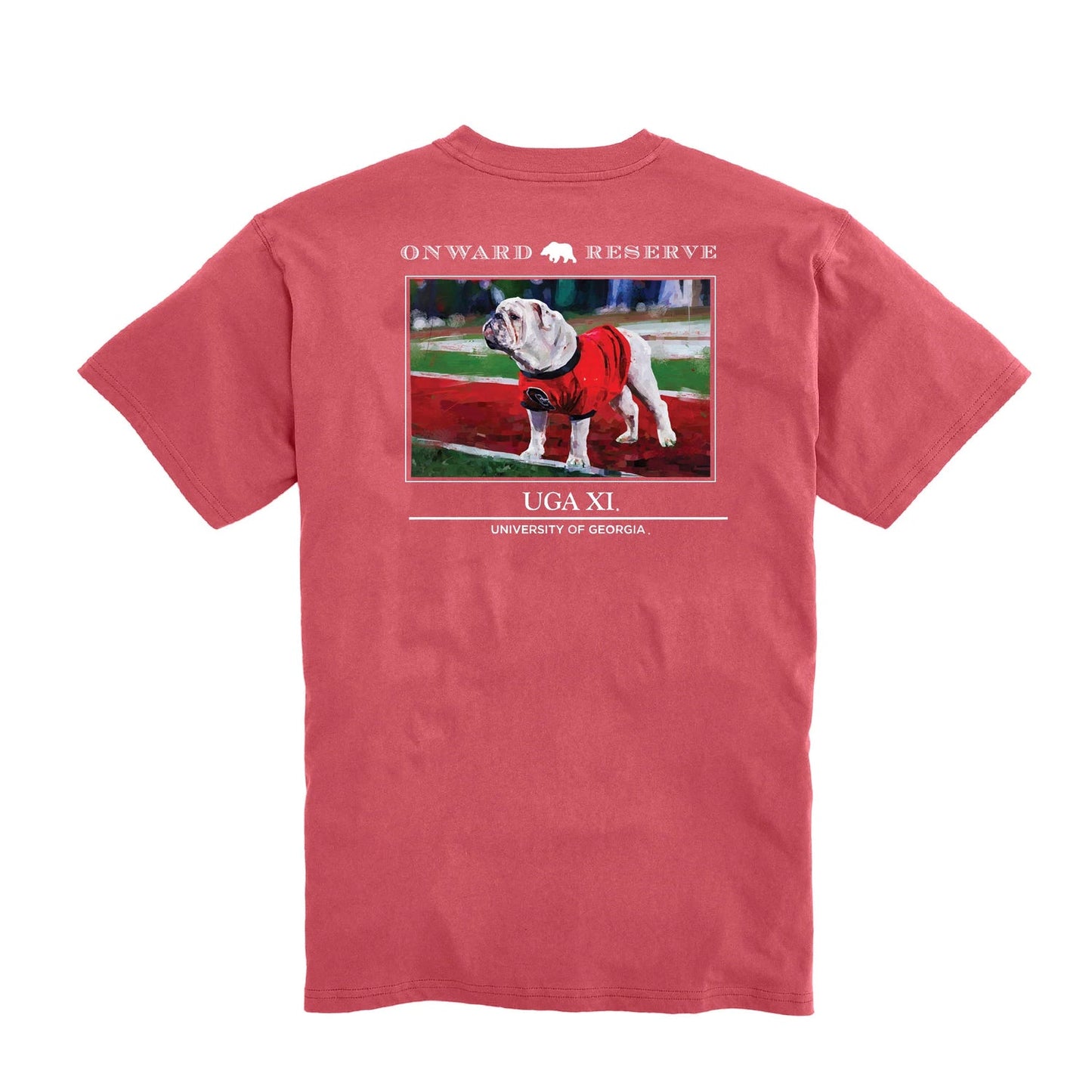 UGA XI SS T-Shirt Washed Red