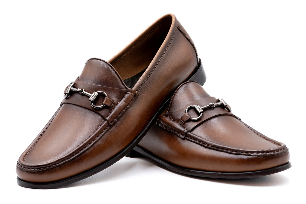 Addison Horse Bit Loafer Brandy