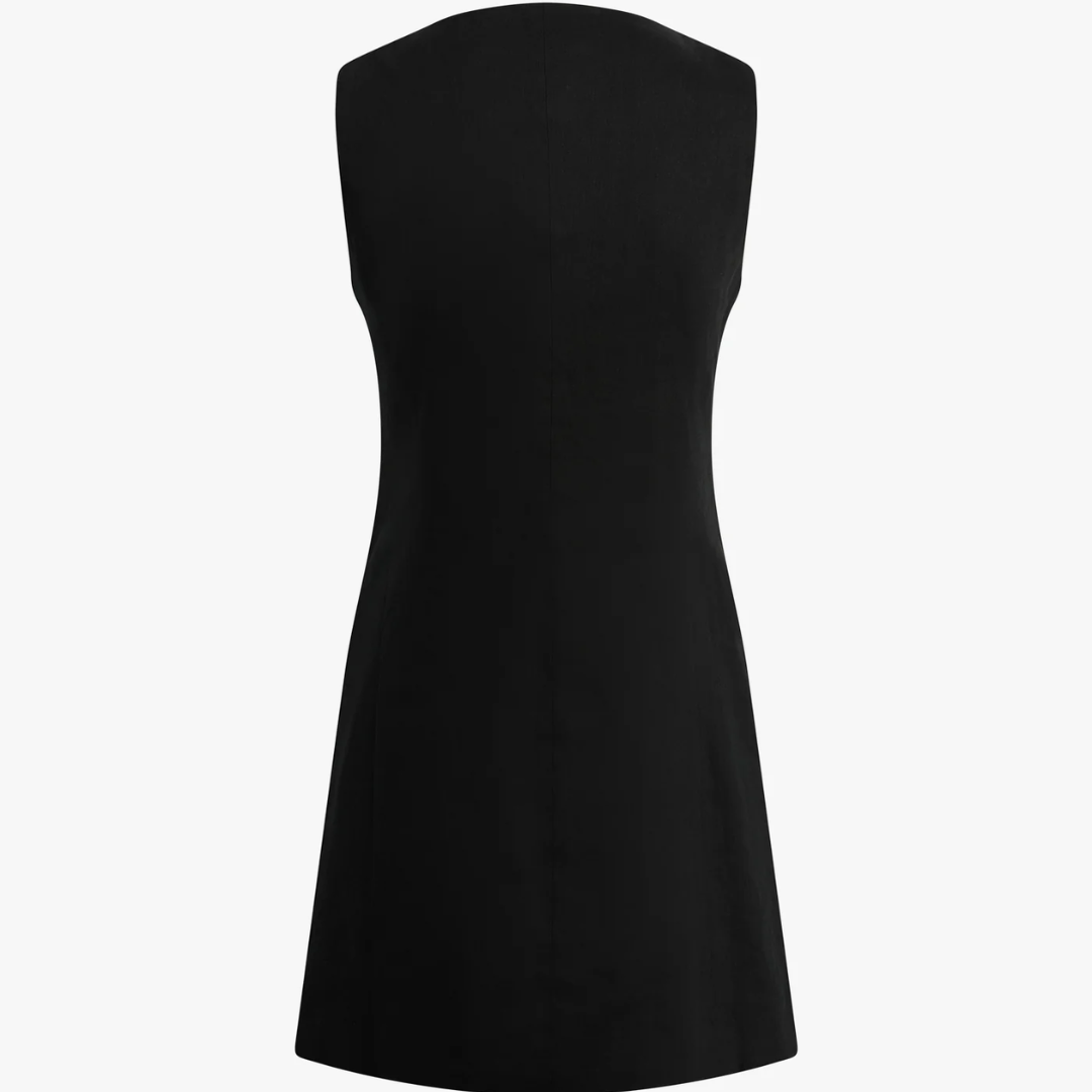 Ws Cece Linen Dress Black