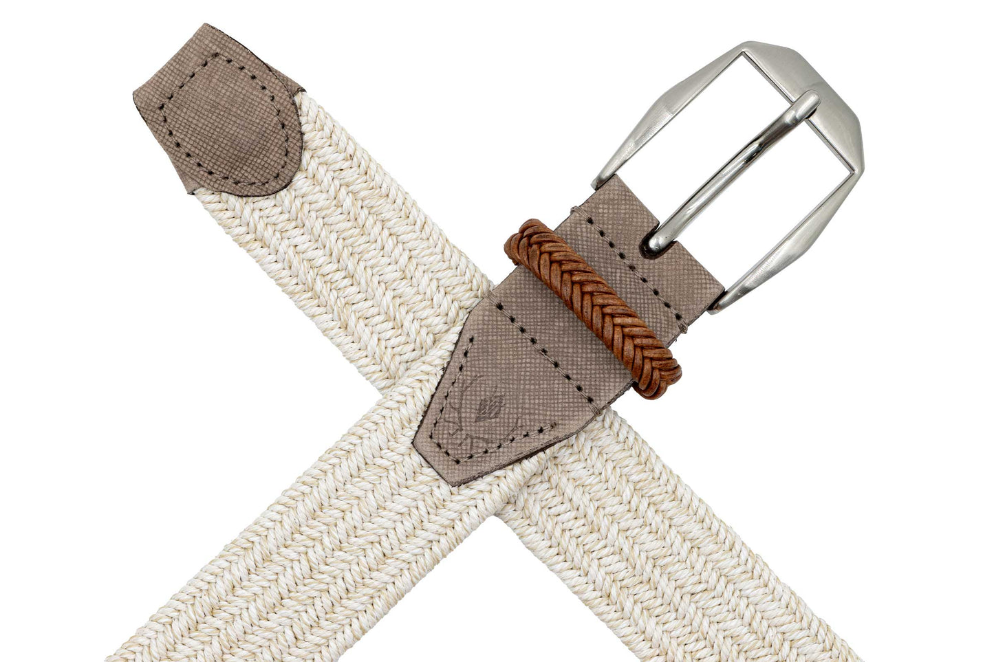 Sarasota Linen Braided Belt Sand