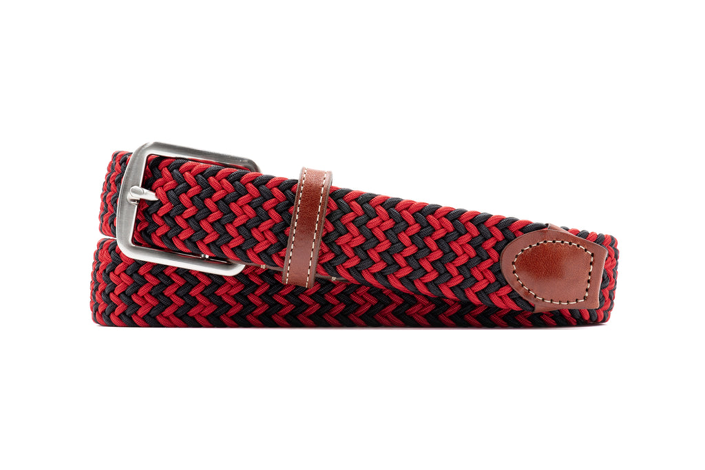 Collegiate Newport Woven Belt Red/Black