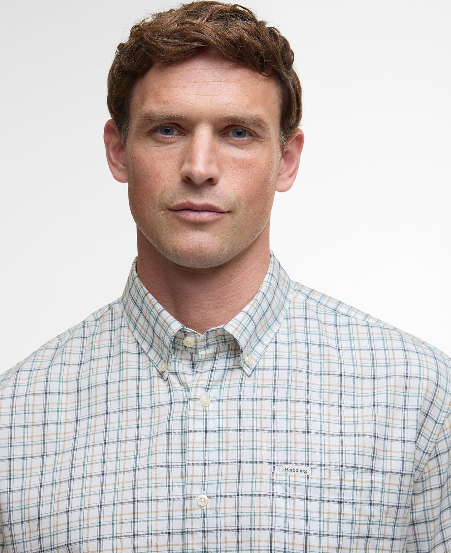 Ashton Tattersall Reg Fit Shirt Mallard Green