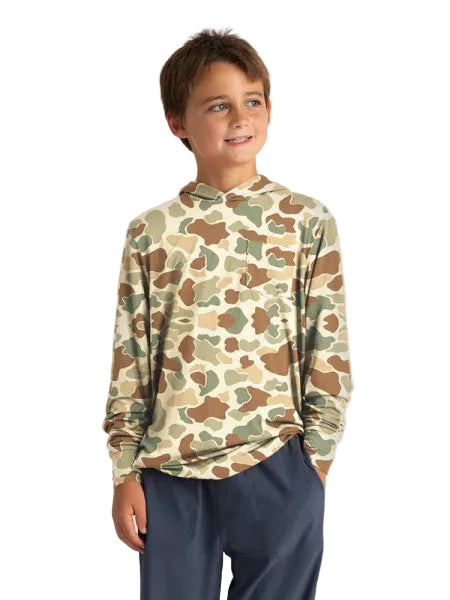 Youth Bamboo Shade Hoodie Vintage Camo