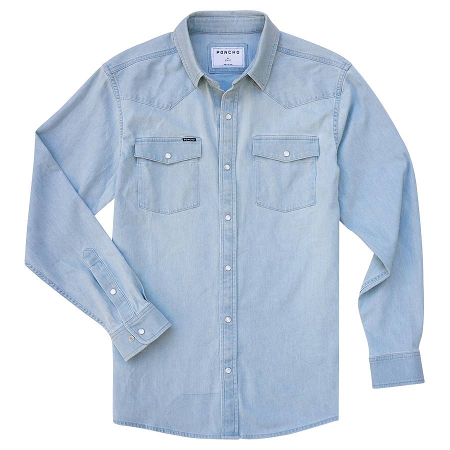 The Marfa Denim Western LS Shirt Slim Fit