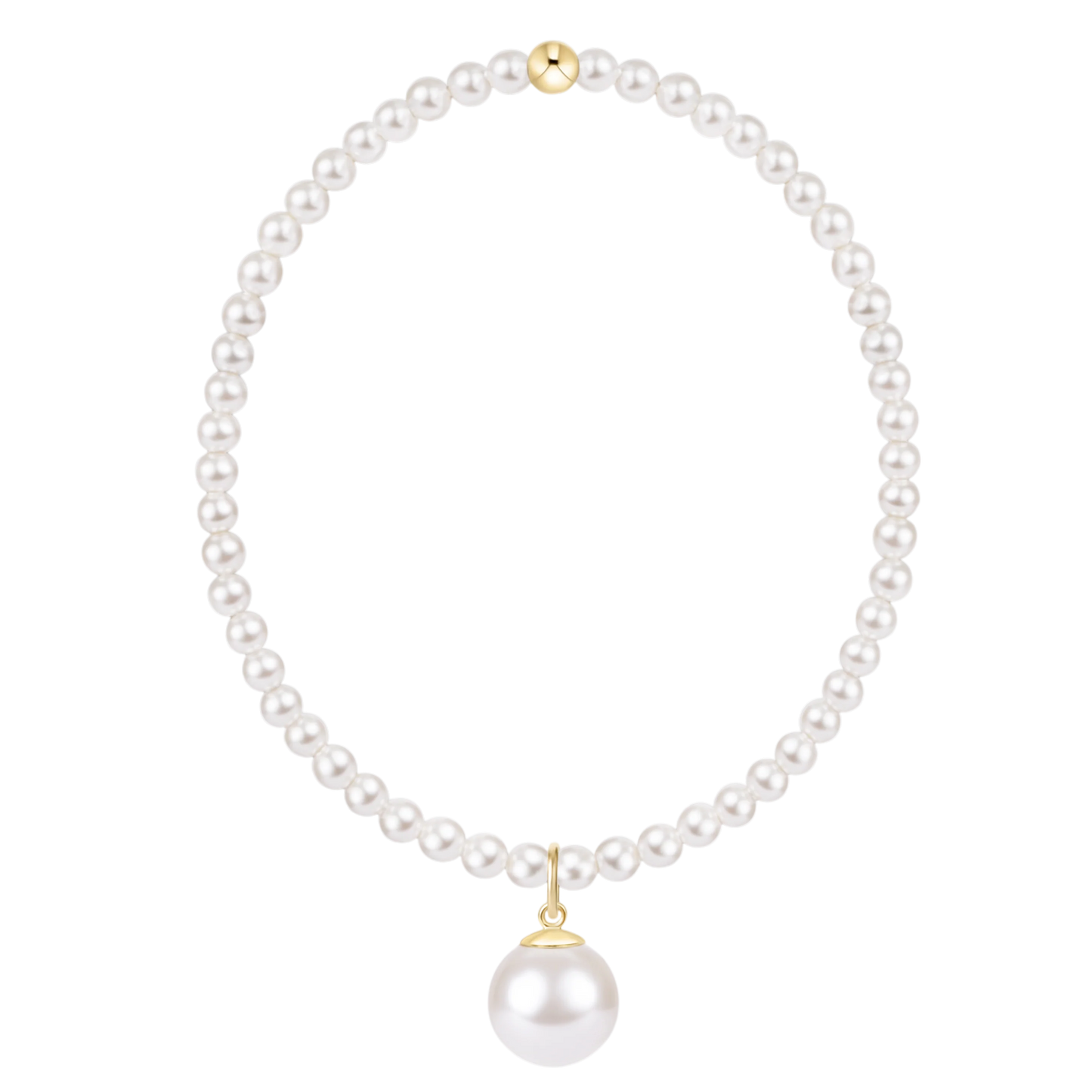 Classic Pearl 3mm Bracelet Classic Pearl 10mm Charm