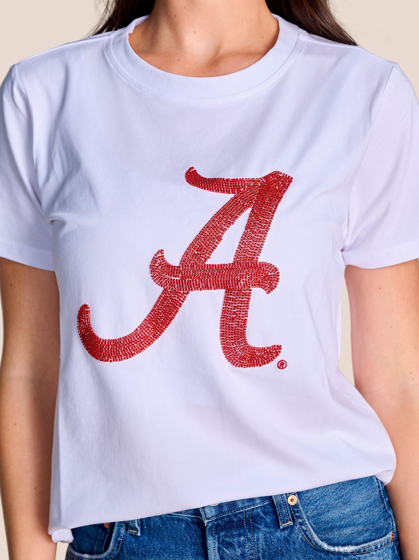 Ws The Mascot Beaded Tee Alabama