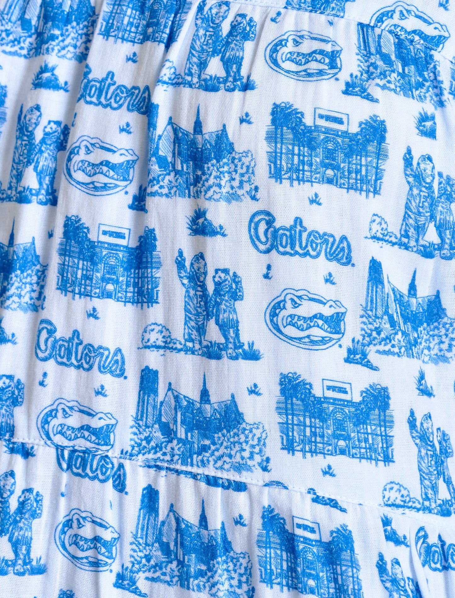 Infant The Team Toile Puff Sleeve Onesie University of Florida