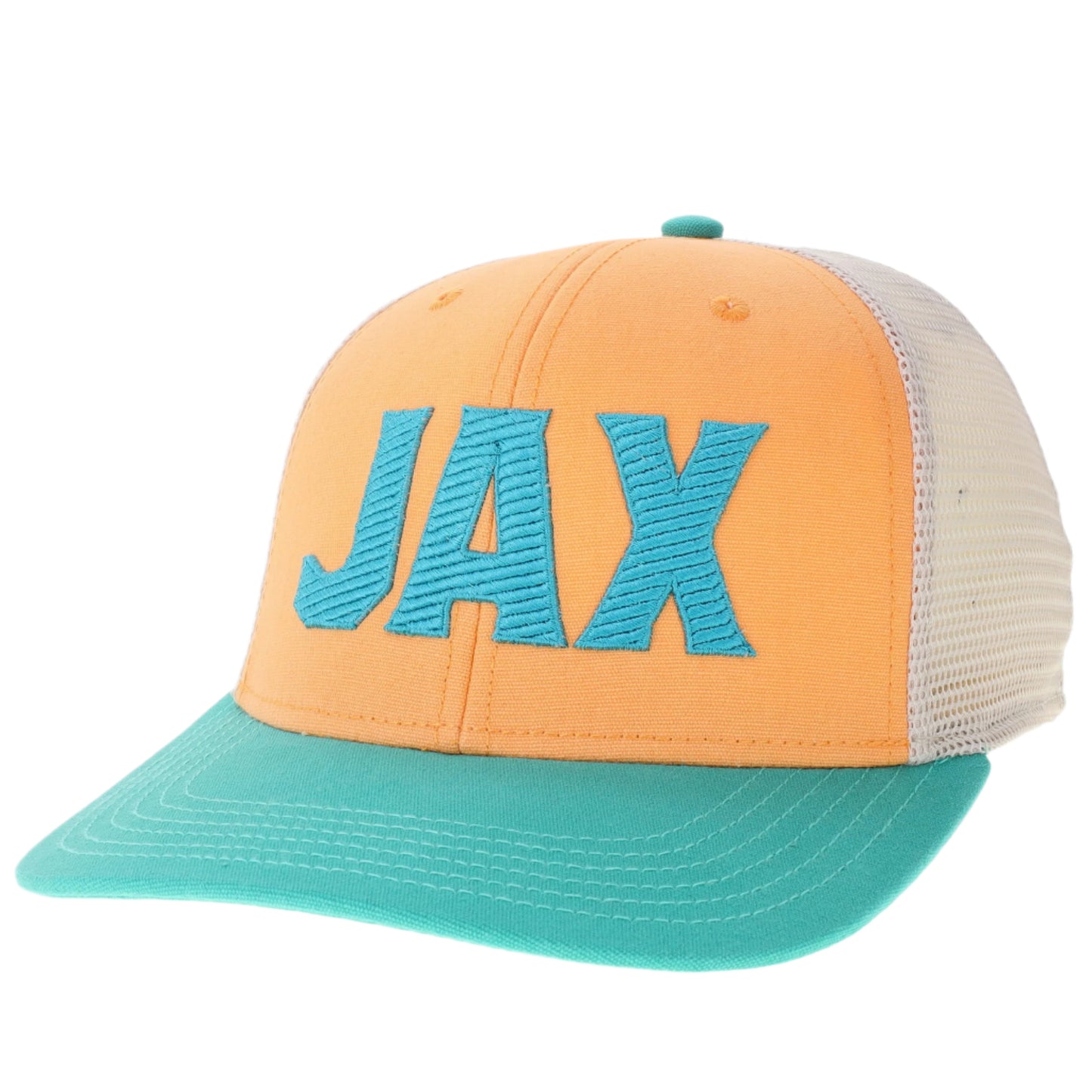 Beau JAX Mid-Pro Snapback Hat Peach/Seafoam/Stone