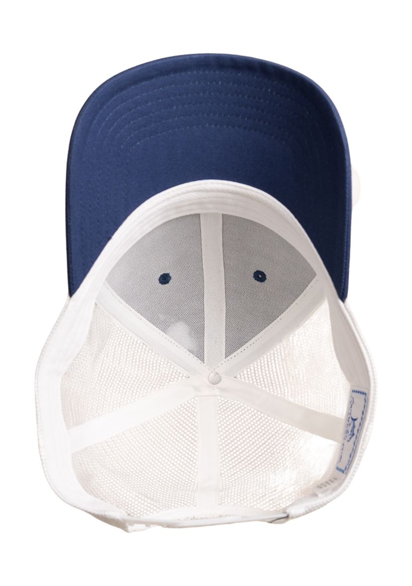 Anchors and Flags Trucker Hat Vintage Indigo