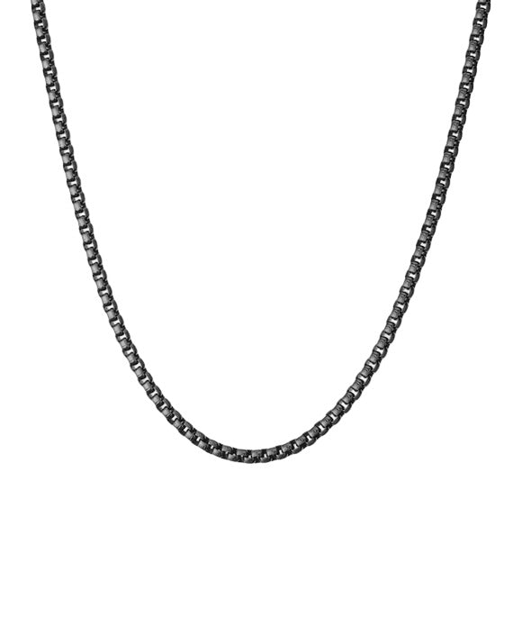 Boxchain Necklace 55cm Black