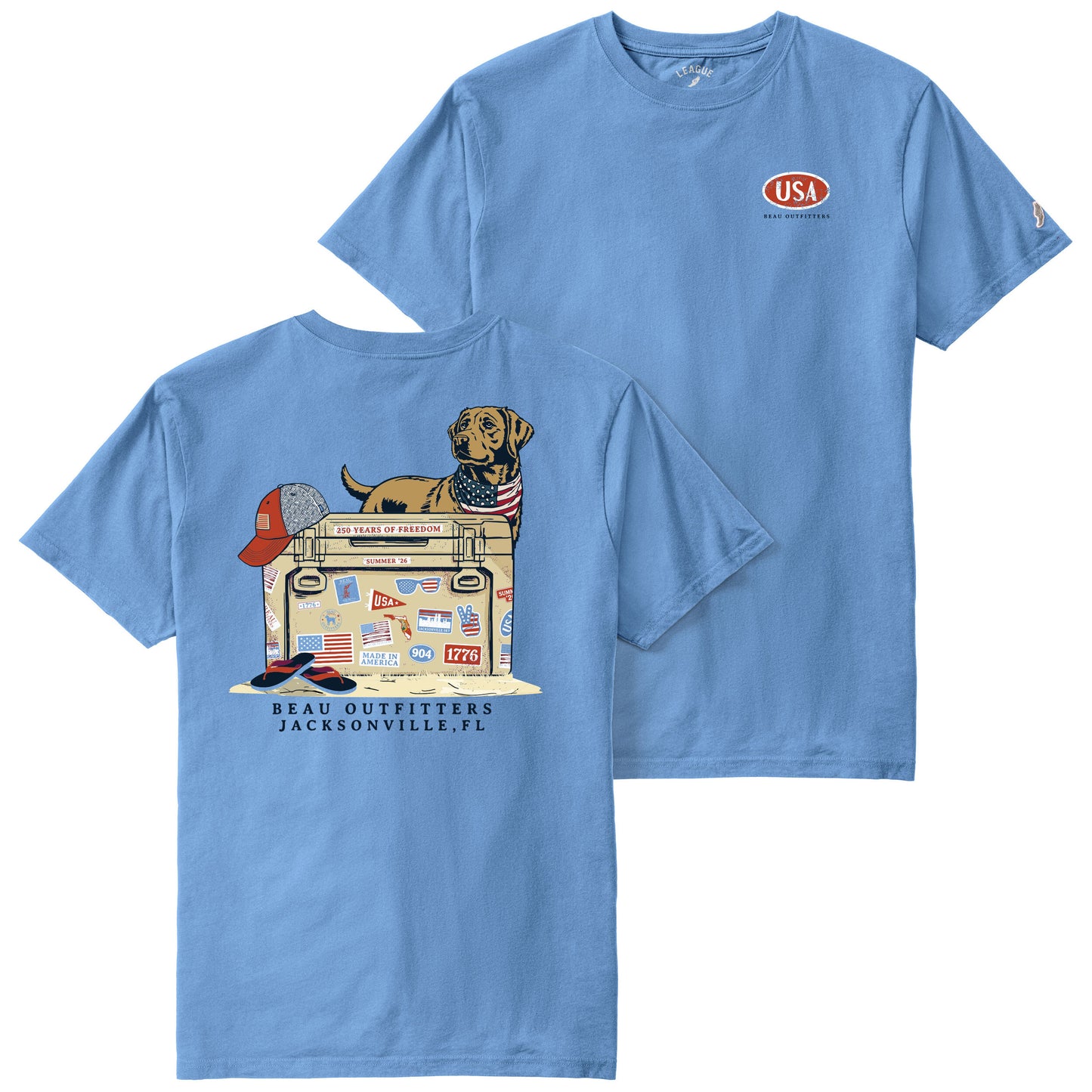 My Dog is Cooler SS T-Shirt Power Blue