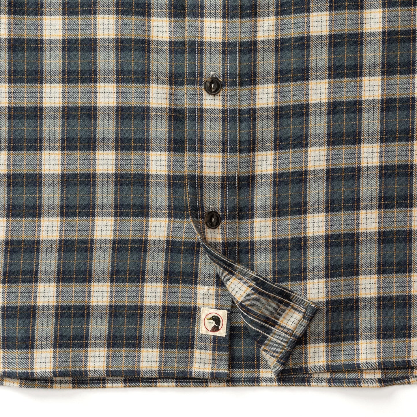 Moyer Plaid Flannel Shirt Graphite Blue