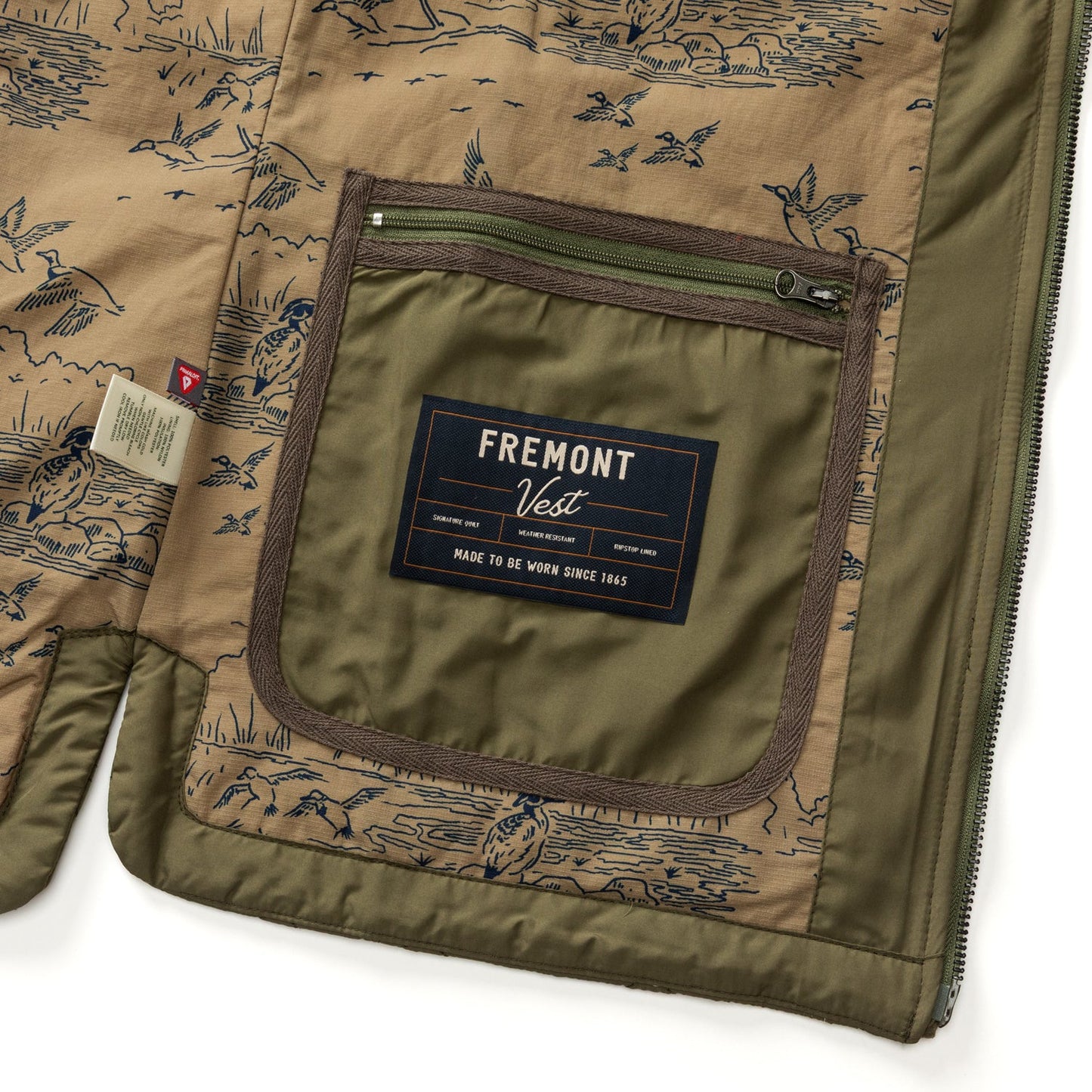 Fremont Sport Perf Quilted Vest Olive