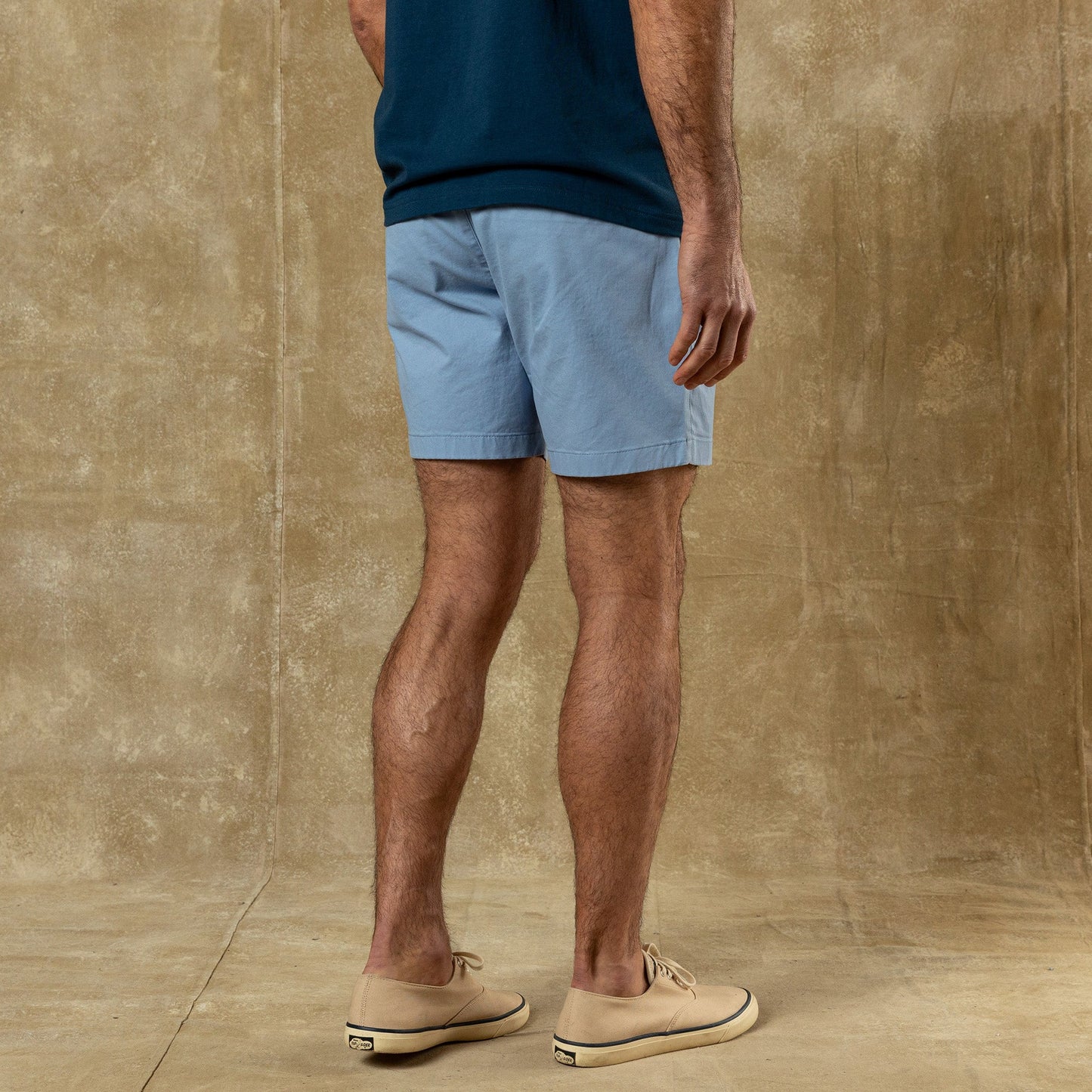 7" Gold School Chino Short Chambray Blue
