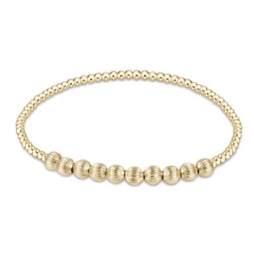 Dignity Beaded Bliss 2mm Bead Bracelet 4mm Gold
