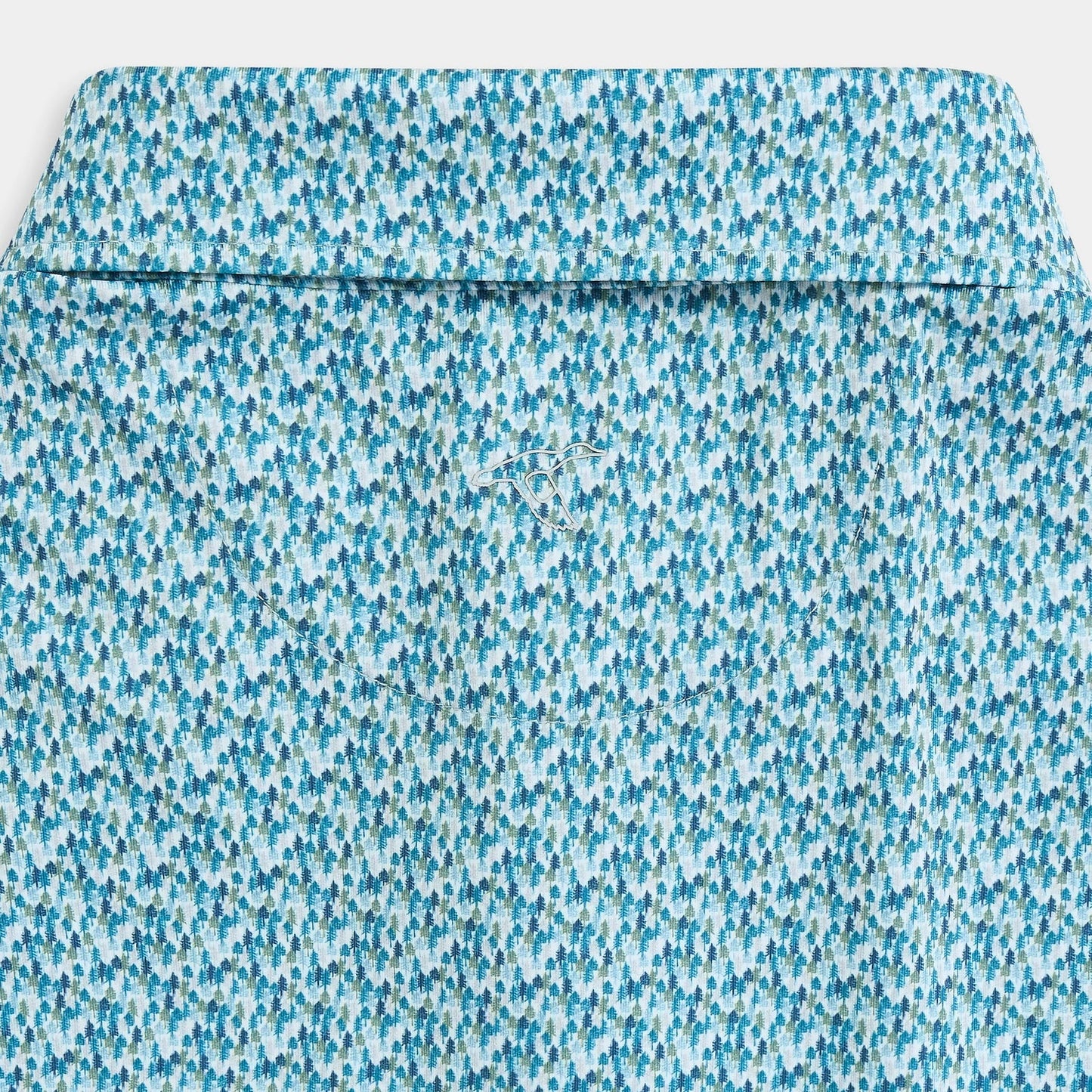 Ponderosa Pine Printed Polo Ashen Green