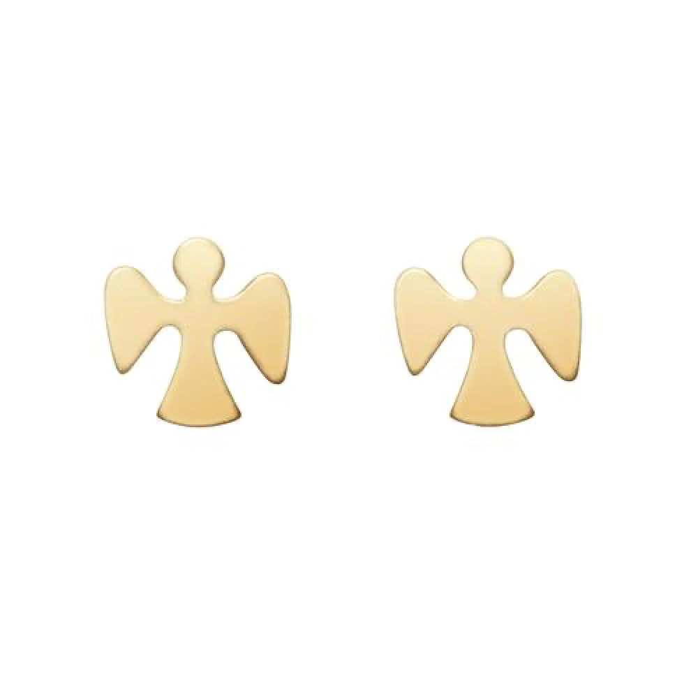 Guardian Angel Stud Gold Earring