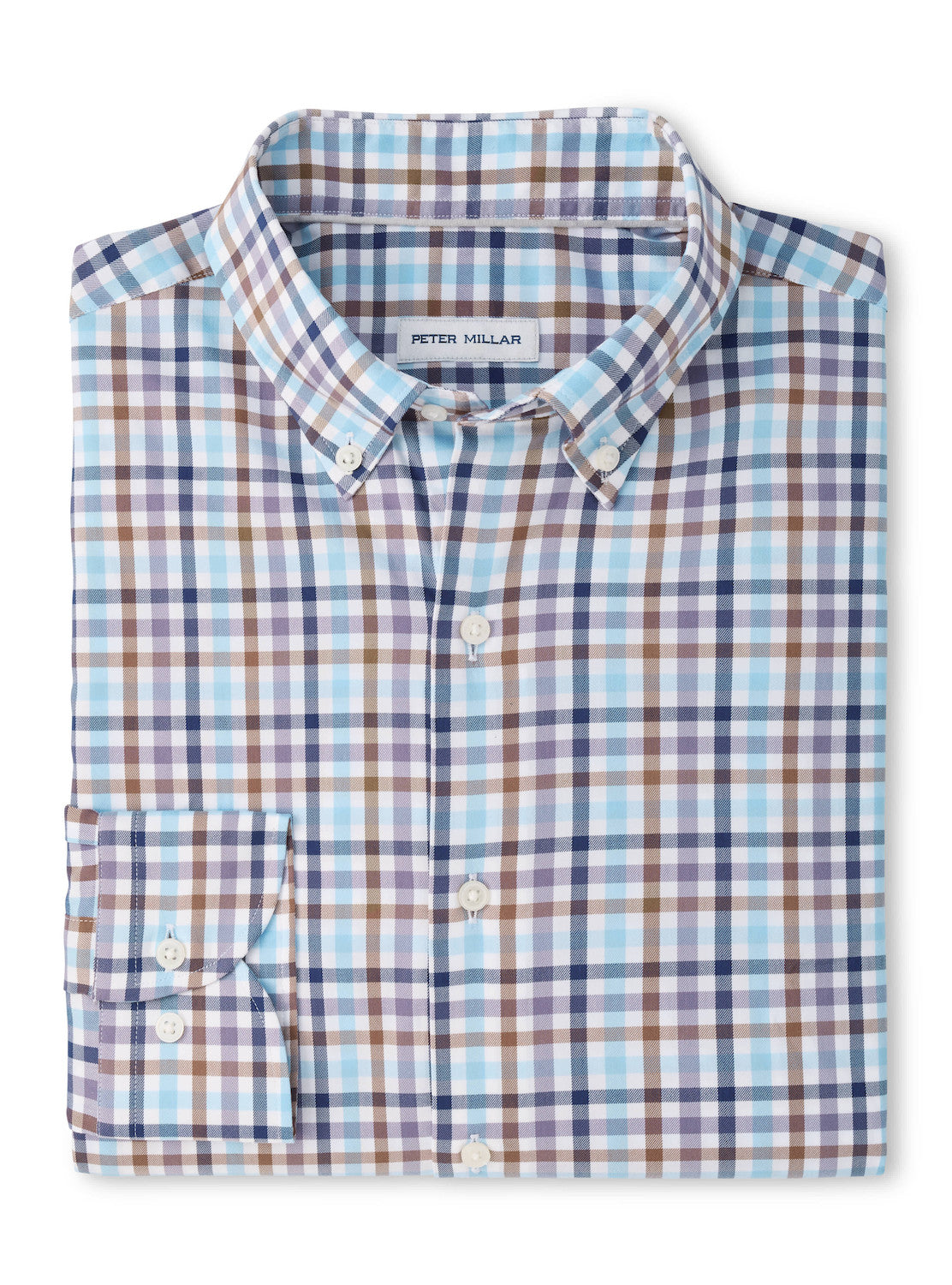 Elliot Cotton-Stretch Shirt Cottage Blue