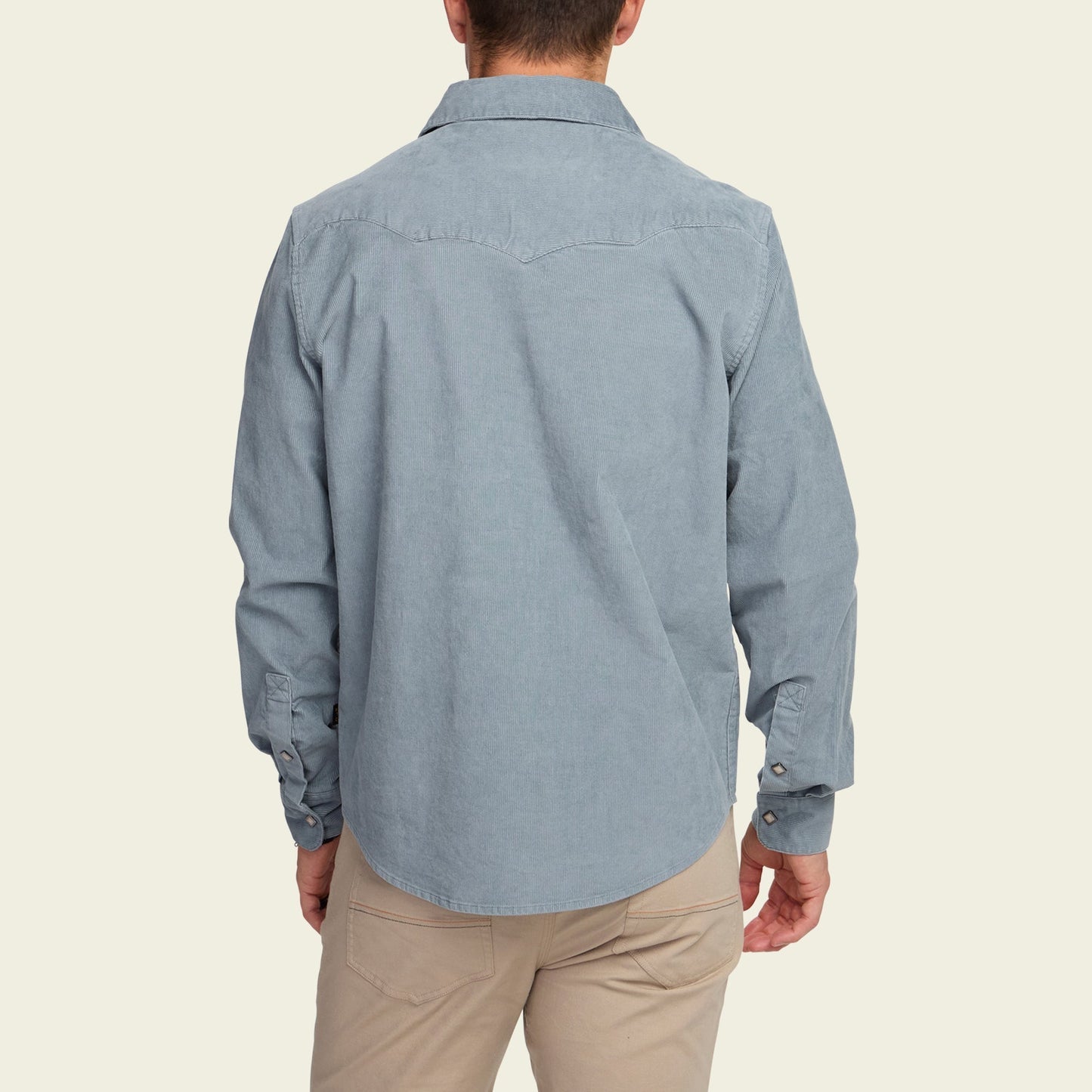 Banning Corduroy Snapshirt Iron Blue