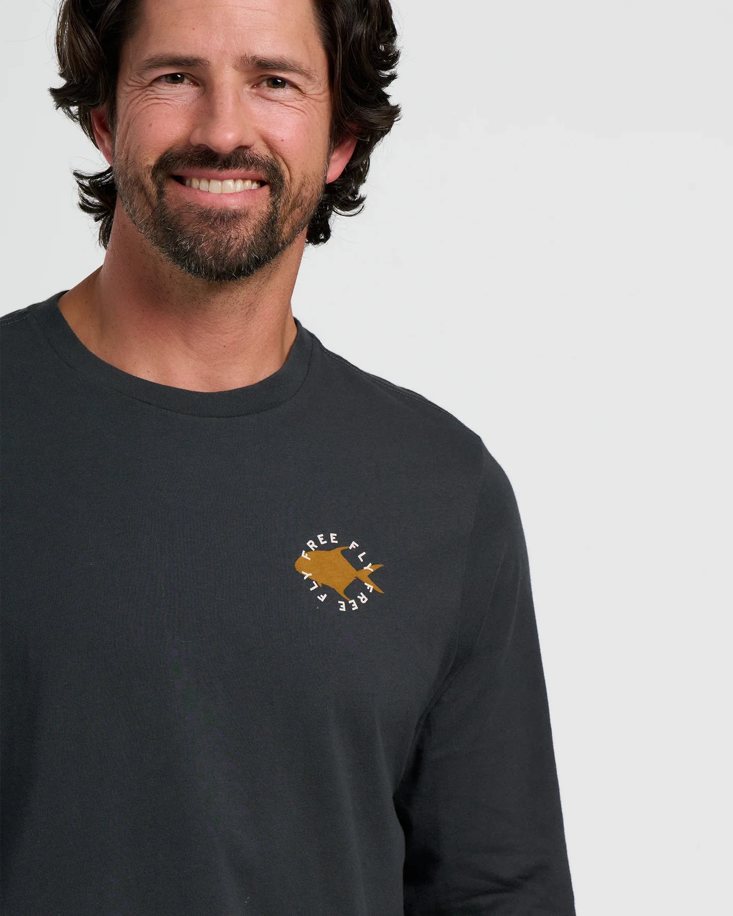 Camo Permit LS T-Shirt Black Sand