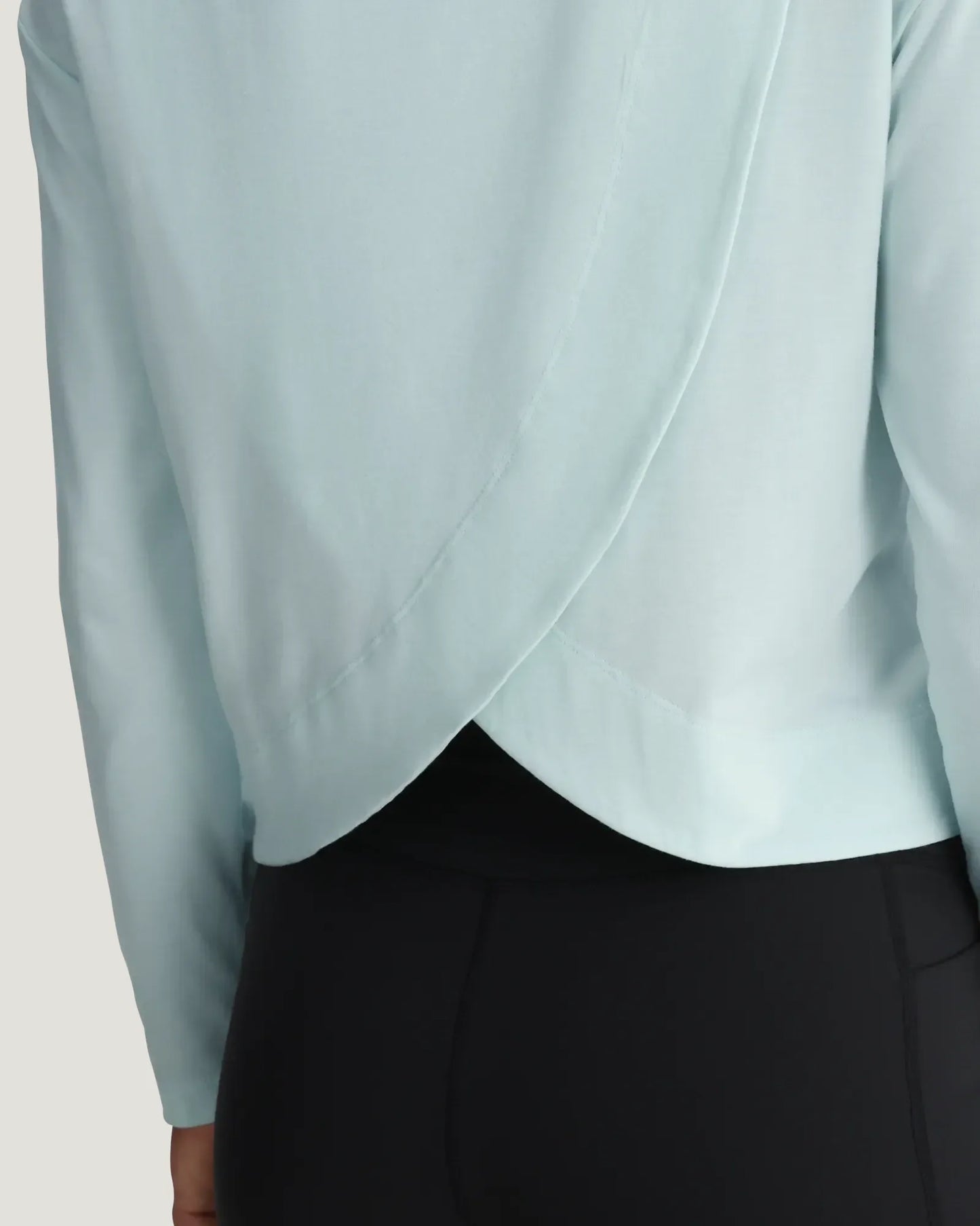 Ws Bamboo Shade Crossover LS Shirt Tropic Sea