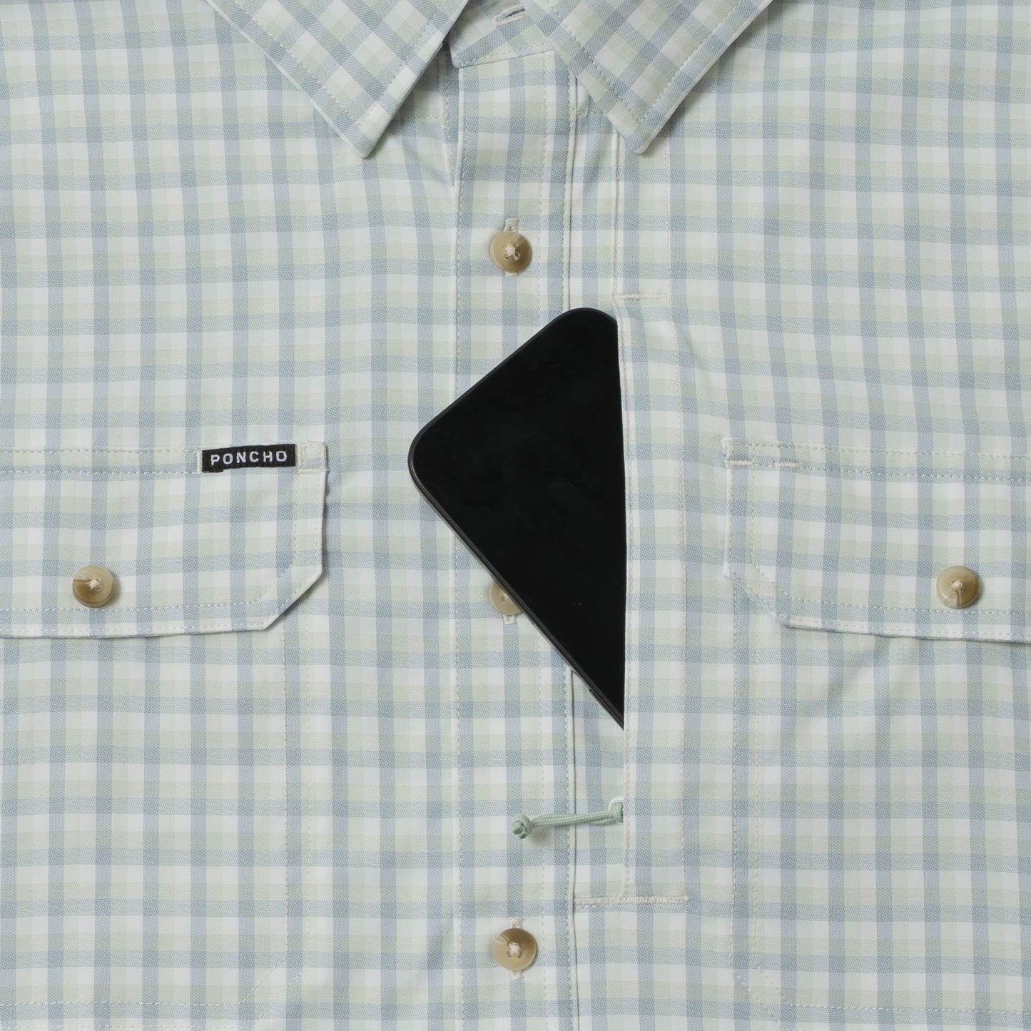 The Kahala Original SS Shirt Green Plaid