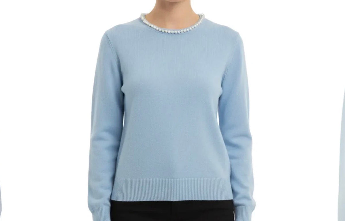 Ws The Pearl Knit Sweater Blue