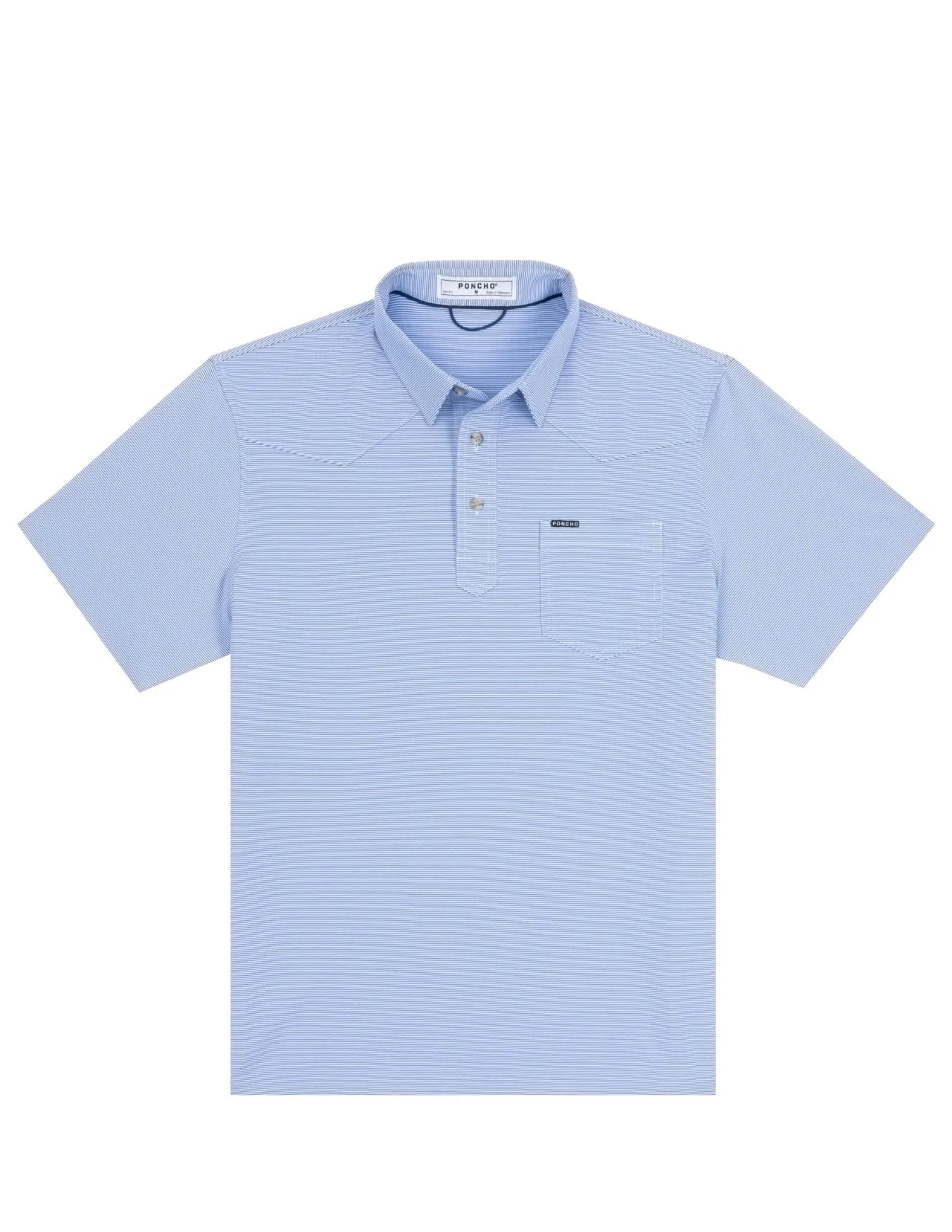 The Haulover Inlet Polo Reg Fit Blue/White