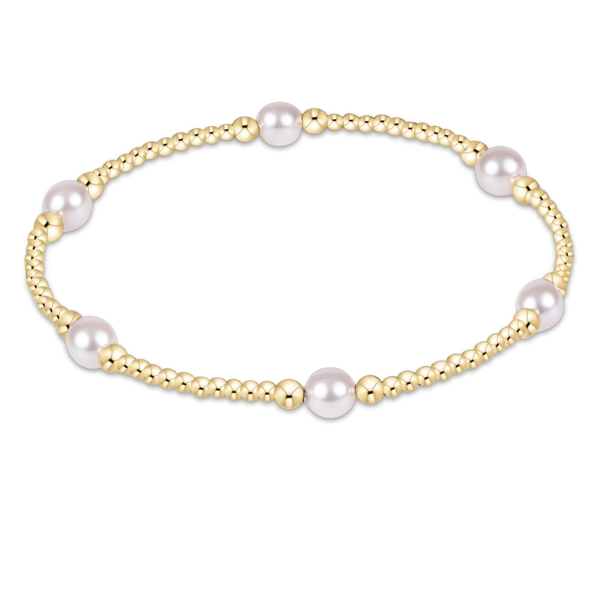 Purpose Pearl 5mm Gold Bracelet