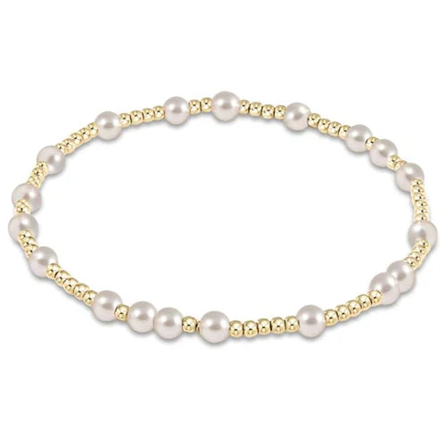 egirl Hope Unwritten 4mm Bead Bracelet Pearl