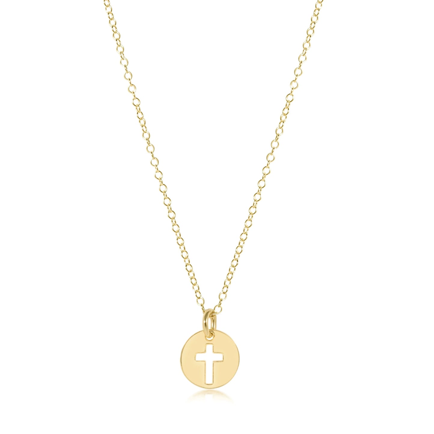 egirl 14" Necklace Blessed Small Gold Disc