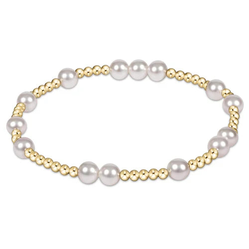 Hope Unwritten 6mm Bead Bracelet Pearl
