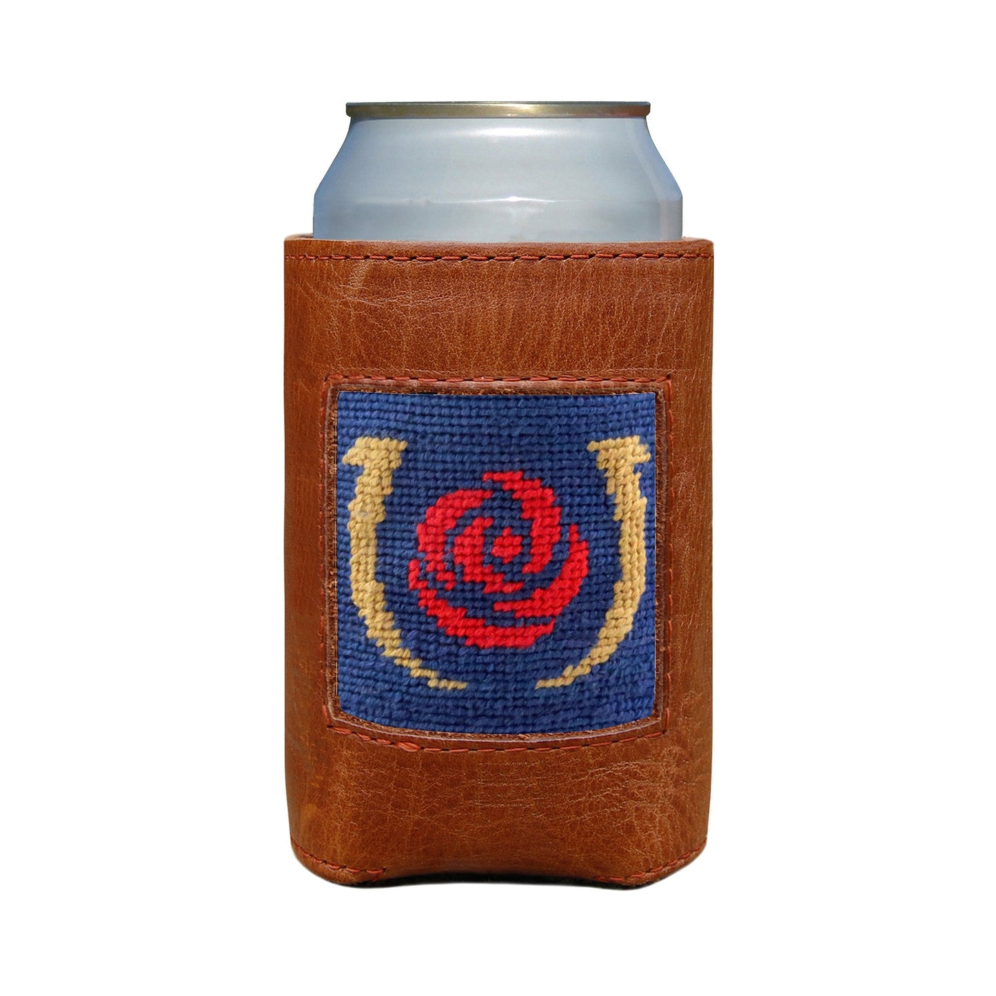 Kentucky Derby (Navy) Needlepoint Koozie