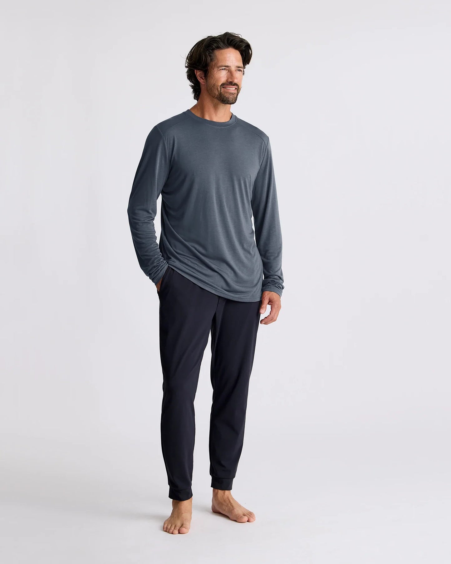 Bamboo Lightweight Long Sleeve Shirt Storm Cloud