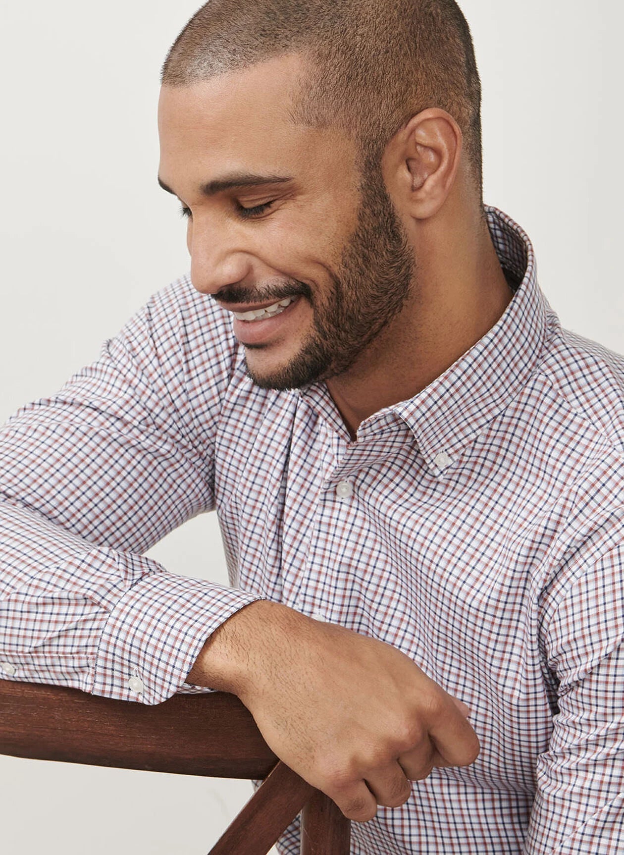 Julian Lite Cotton LS Sport Shirt Navy