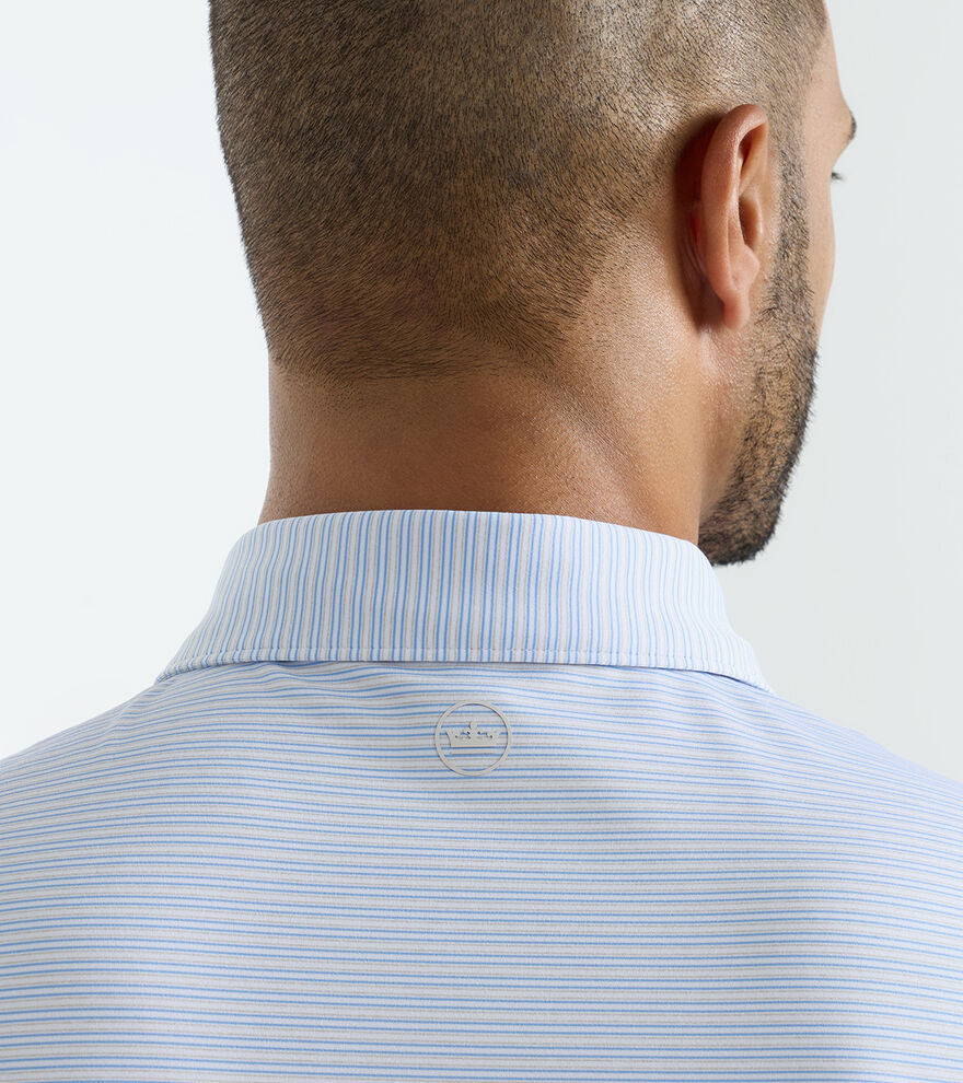 Harrington Jersey Polo White/Bluebird