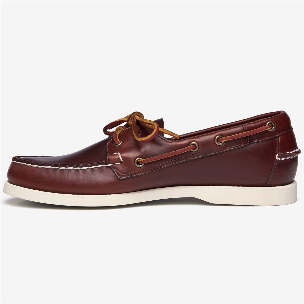 Portland Waxed Boat Shoe Brown