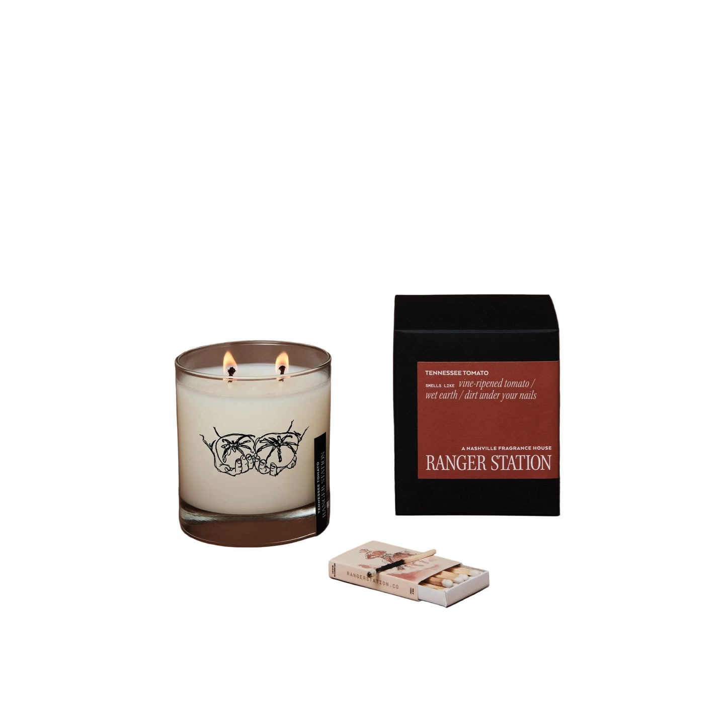 Tennessee Tomato Candle 8.5 oz. Rocks Glass