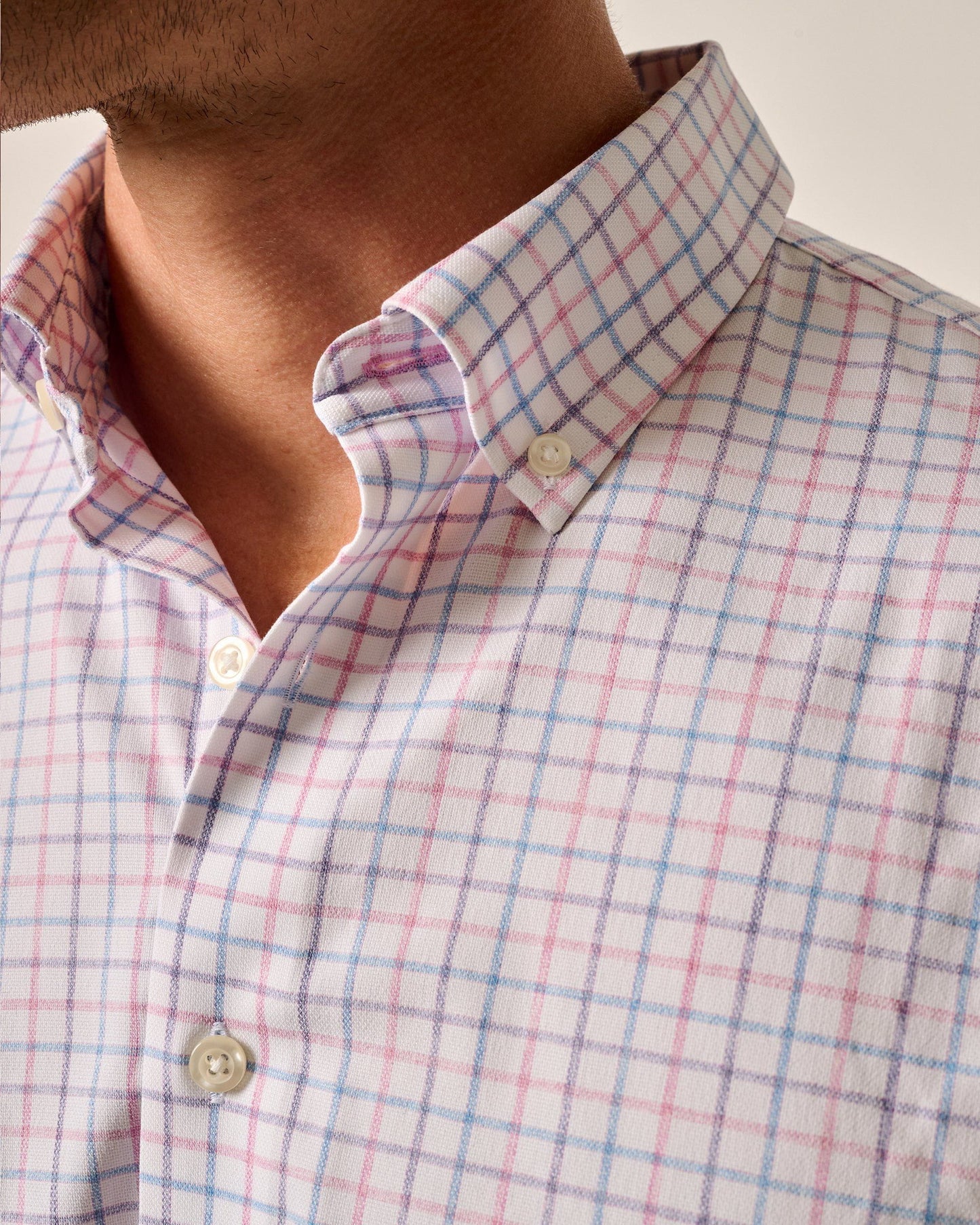 Paddock Tattersall Performance Shirt Porto Pink