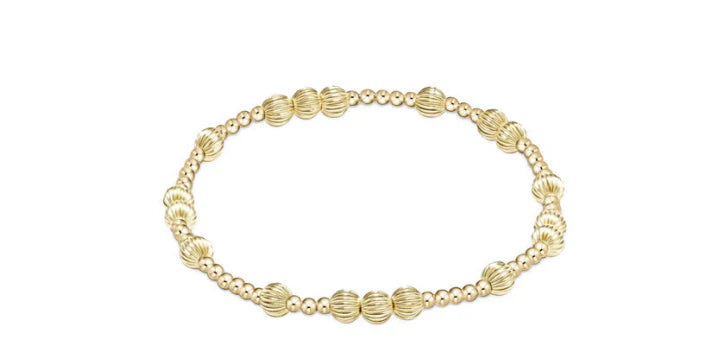 Hope Unwritten Dignity 5mm Bead Bracelet Gold