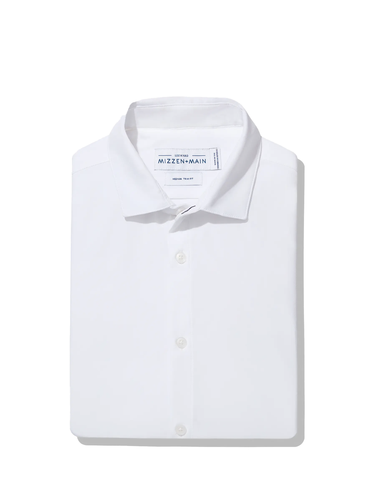 Leeward Dress Shirt in White Solid Size Large | Mizzen+Main Leeward Dress Shirt in White Solid Size Large | Mizzen+Main