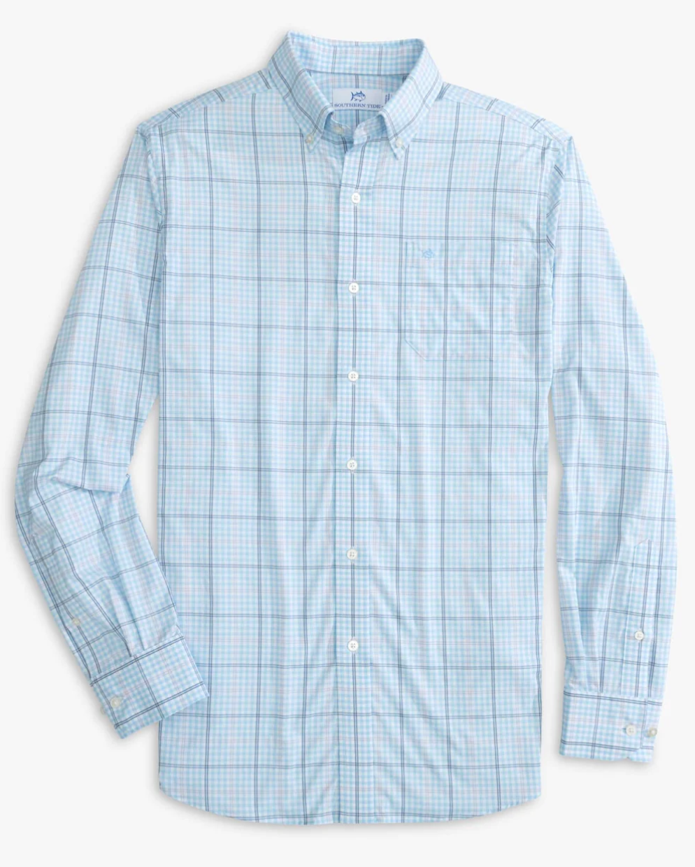 Brrr Rainer Check IC Shirt Clearwater Blue